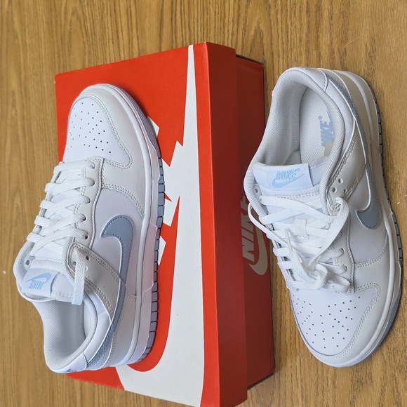 Nike Dunk Low Retro White/Armory Blue Size Women's 9.0/Youth 7.5 DV0831 109 New - Picture 2 of 8
